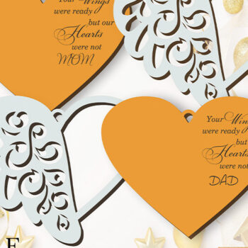 Intra απο ξύλο plywood 3mm-4mm πάχος – Τα φτερά σου ήταν έτοιμα, φτερά μνήμης Δίασταση  20x20 cm INTRAFABR-111881918 - Image 2