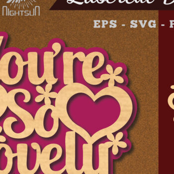 Intra απο ξύλο plywood 3mm-4mm πάχος – Είστε τόσο όμορφη διακόσμηση με Δίασταση  20x20 cm INTRAFABR-114021312 - Image 1