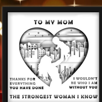 Intra απο ξύλο plywood 3mm-4mm πάχος – Είσαι η πιο δυνατή γυναίκα που ξέρω Δίασταση  20x20 cm INTRAFABR-27693563 - Image 3