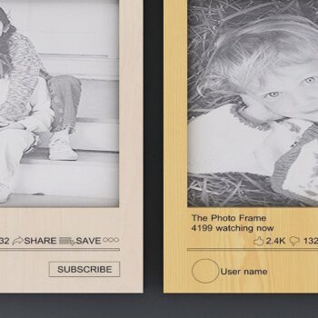 Intra απο ξύλο plywood 3mm-4mm πάχος – YouTube Frame Αρχείο Δίασταση  45x45 cm INTRAFABR-37058851 - Image 1