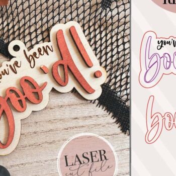 Intra απο ξύλο plywood 3mm-4mm πάχος – You've Been Boo'd Tag Δίασταση  20x20 cm INTRAFABR-74519501 - Image 4