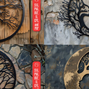 Intra απο ξύλο plywood 3mm-4mm πάχος – ΠακέτοYstical Moon Δίασταση  20x20 cm INTRAFABR-91149350