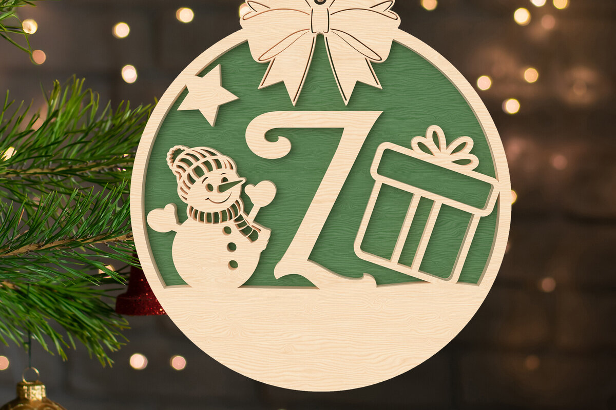 Intra απο ξύλο plywood 3mm-4mm πάχος – Z Αρχικό Χριστουγεννιάτικο Στολίδι Δίασταση  20x20 cm INTRAFABR-107430776