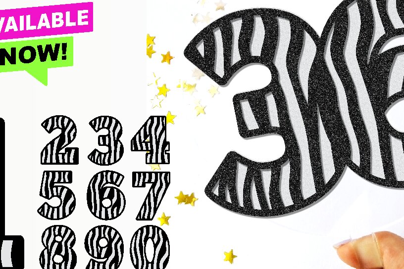 Intra απο ξύλο plywood 3mm-4mm πάχος – Zebra Numbers 3D Δίασταση  20x20 cm INTRAFABR-104384864