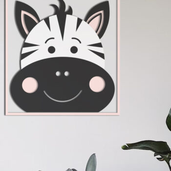 Intra απο ξύλο plywood 3mm-4mm πάχος – Πάνελ τοίχου Zebra, Πρότυπο κοπής με λέιζερ Δίασταση  40x30 cm INTRAFABR-100496460 - Image 3