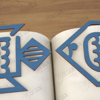 Intra απο ξύλο plywood 3mm-4mm πάχος – Zodiac Bookmark | Αστρολογία |Ζώδιο Δίασταση  20x20 cm INTRAFABR-116412990 - Image 1