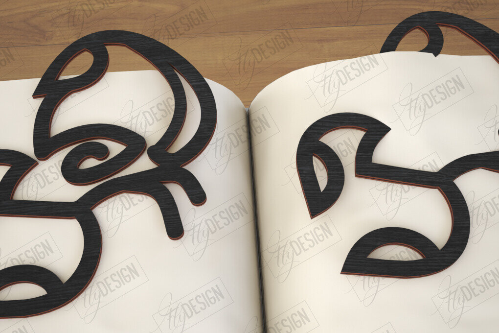 Intra απο ξύλο plywood 3mm-4mm πάχος – Zodiac Bookmark | Αστρολογία |Ζώδιο Δίασταση  20x20 cm INTRAFABR-116413021