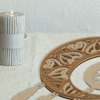 Intra απο ξύλο plywood 3mm-4mm πάχος – Πάνελ τοίχου Zodiac Dream Catcher Bundle Δίασταση  40x30 cm INTRAFABR-105580457 - Image 5