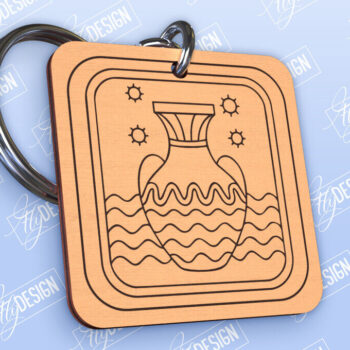 Intra απο ξύλο plywood 3mm-4mm πάχος – Πακέτο σχεδίασης κοπής λέιζερ μπρελόκ Zodiac Δίασταση  5x5 cm INTRAFABR-98551840 - Image 13