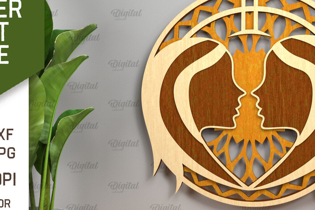 Intra απο ξύλο plywood 3mm-4mm πάχος – Αρχείο κοπής με λέιζερ ZODIAC. Ωροσκόπιο με στρώσεις Δίασταση  20x20 cm INTRAFABR-93642050