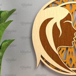 Intra απο ξύλο plywood 3mm-4mm πάχος – Αρχείο κοπής με λέιζερ ZODIAC. Ωροσκόπιο με στρώσεις Δίασταση  20x20 cm INTRAFABR-93642152