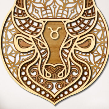 Intra απο ξύλο plywood 3mm-4mm πάχος – Αρχεία κοπής με λέιζερ Zodiac | Ωροσκόπιο Δίασταση  20x20 cm INTRAFABR-21496240 - Image 6