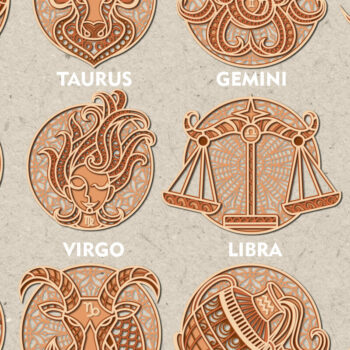 Intra απο ξύλο plywood 3mm-4mm πάχος – Αρχεία κοπής με λέιζερ Zodiac | Ωροσκόπιο Δίασταση  20x20 cm INTRAFABR-21496240 - Image 7