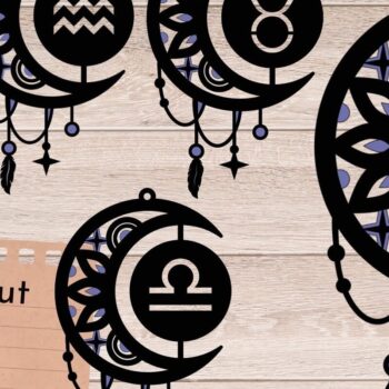 Intra απο ξύλο plywood 3mm-4mm πάχος – Πακέτο ζωδίου, 3D για Δίασταση  20x20 cm INTRAFABR-67043223 - Image 1