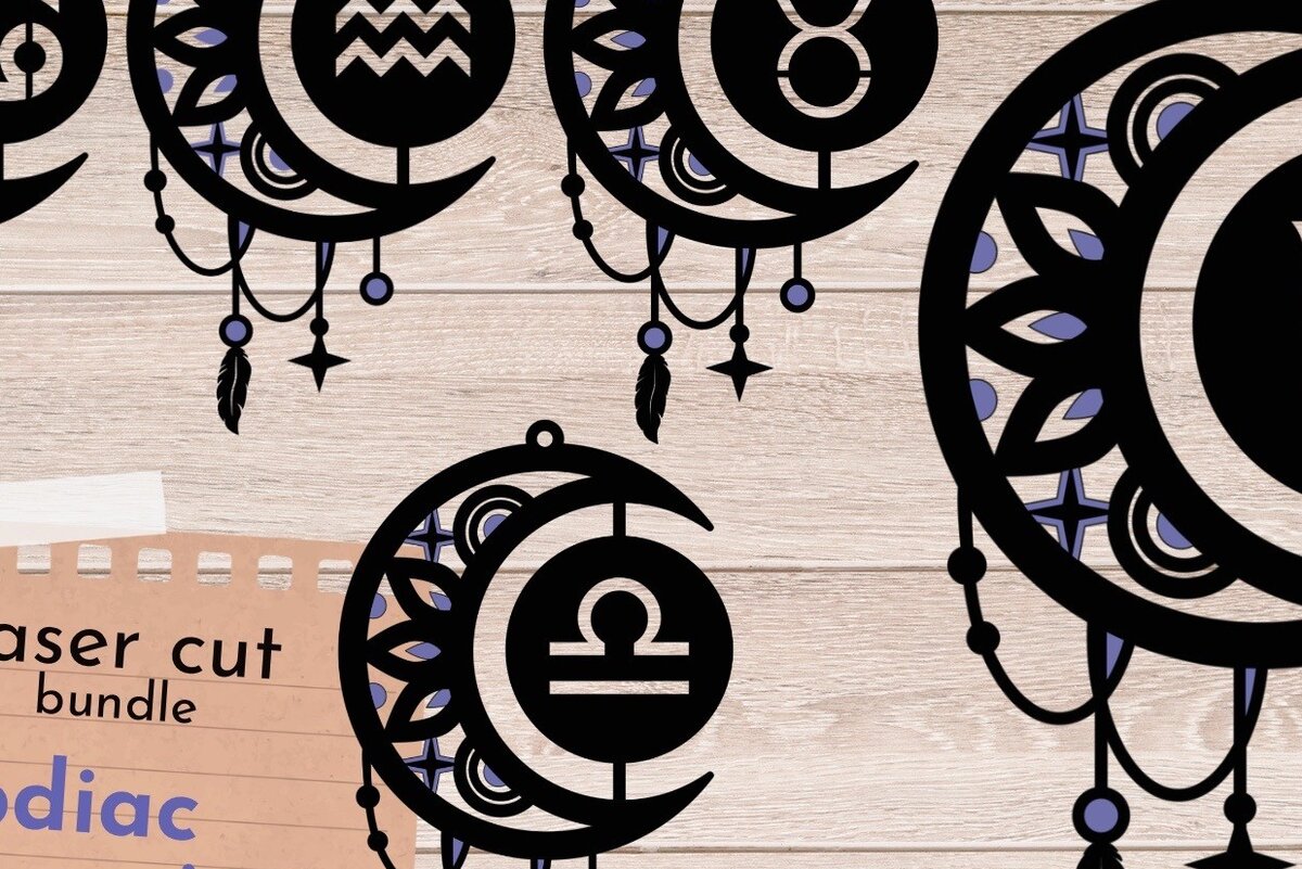 Intra απο ξύλο plywood 3mm-4mm πάχος – Πακέτο ζωδίου, 3D για Δίασταση  20x20 cm INTRAFABR-67043223