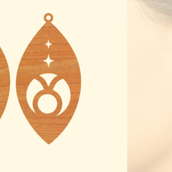 Intra απο ξύλο plywood 3mm-4mm πάχος – Ξύλινα σκουλαρίκια ζωδίου με λέιζερ Δίασταση  5x5 cm INTRAFABR-96955514 - Image 3