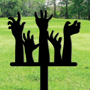 Intra απο ξύλο plywood 3mm-4mm πάχος – Zombie Hands Metal Garden Stakes Decor Δίασταση  20x20 cm INTRAFABR-101275479 - Image 1