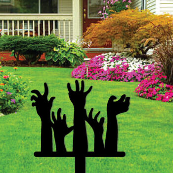 Intra απο ξύλο plywood 3mm-4mm πάχος – Zombie Hands Metal Garden Stakes Decor Δίασταση  20x20 cm INTRAFABR-101275479 - Image 2