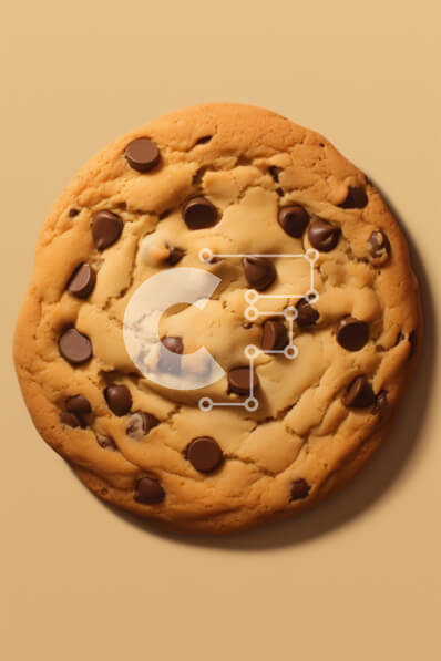 Intra Συλλεκτικό Ξύλινο Παζλ Plywood  4mm - Φρεσκοψημένο μπισκότο με τσιπ σοκολάτας σε υπόλευκο φόντο Σε Ξύλινο Κουτί - Διαστάσεις: 10x10 cm – 25 κομμάτια