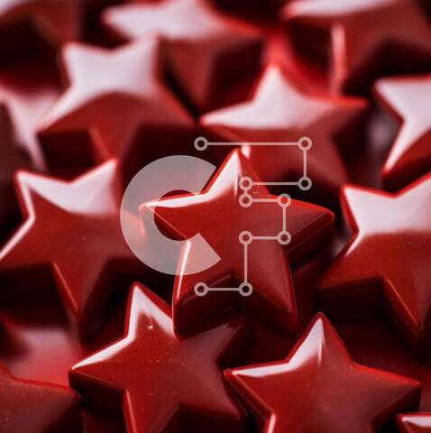 Intra Συλλεκτικό Ξύλινο Παζλ Plywood 4mm - Ομάδα σοκολάτες σε σχήμα κόκκινου αστεριού Σε Ξύλινο Κουτί - Διαστάσεις: 10x10 cm – 25 κομμάτια - Image 1