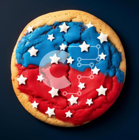 Intra Συλλεκτικό Ξύλινο Παζλ Plywood  4mm - Διακόσμηση μπισκότων πατριωτικής σημαίας Σε Ξύλινο Κουτί - Διαστάσεις: 10x10 cm – 25 κομμάτια - Image 1