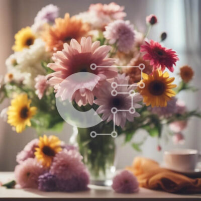 Intra Συλλεκτικό Ξύλινο Παζλ Plywood  4mm - Πολύχρωμο βάζο με κύπελλο στο τραπέζι Σε Ξύλινο Κουτί - Διαστάσεις: 10x10 cm – 25 κομμάτια - Image 1