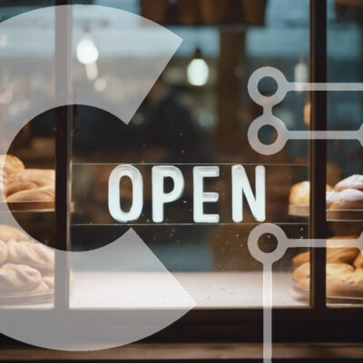 Intra Συλλεκτικό Ξύλινο Παζλ Plywood 4mm - Παράθυρο αρτοποιείου με αρτοσκευάσματα και ανοιχτή πινακίδα Σε Ξύλινο Κουτί - Διαστάσεις: 10x10 cm – 25 κομμάτια - Image 1