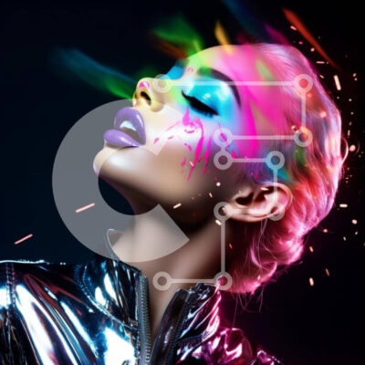 Intra Συλλεκτικό Ξύλινο Παζλ Plywood  4mm - Πολύχρωμο μακιγιάζ και μαλλιά γυναίκα Σε Ξύλινο Κουτί - Διαστάσεις: 10x10 cm – 25 κομμάτια - Image 1