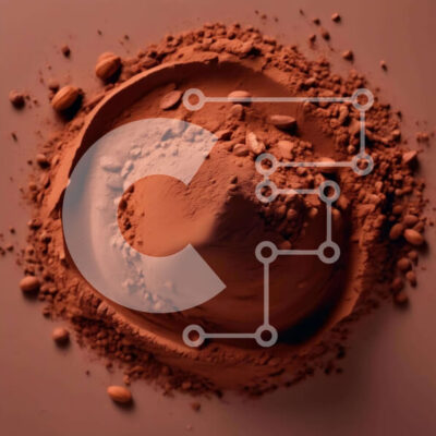 Intra Συλλεκτικό Ξύλινο Παζλ Plywood  4mm - Κακάο σε σκόνη και φασόλια Σε Ξύλινο Κουτί - Διαστάσεις: 10x10 cm – 25 κομμάτια - Image 1