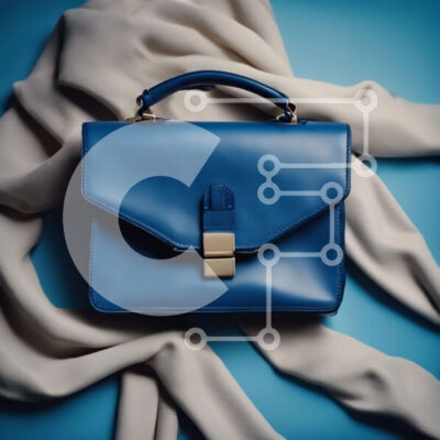 Intra Συλλεκτικό Ξύλινο Παζλ Plywood  4mm - Μπλε τσάντα σε ύφασμα Σε Ξύλινο Κουτί - Διαστάσεις: 10x10 cm – 25 κομμάτια - Image 1