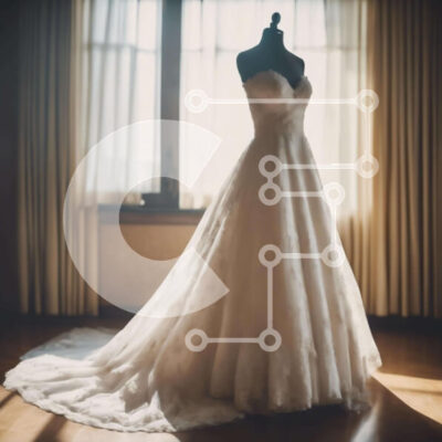 Intra Συλλεκτικό Ξύλινο Παζλ Plywood  4mm - Μανεκέν με νυφικό Σε Ξύλινο Κουτί - Διαστάσεις: 10x10 cm – 25 κομμάτια - Image 1