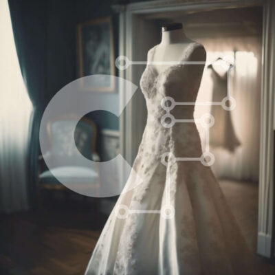 Intra Συλλεκτικό Ξύλινο Παζλ Plywood  4mm - Νυφικό μανεκέν σε άδειο δωμάτιο Σε Ξύλινο Κουτί - Διαστάσεις: 10x10 cm – 25 κομμάτια - Image 1