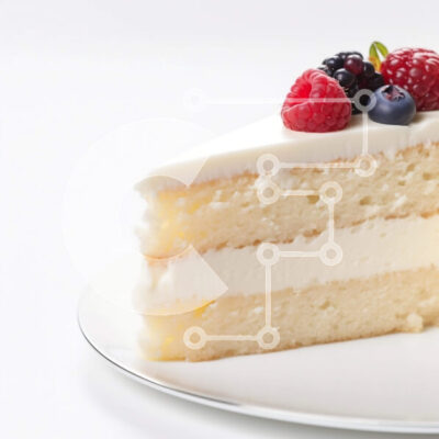 Intra Συλλεκτικό Ξύλινο Παζλ Plywood  4mm - Κέικ μούρων με φρέσκα βατόμουρα Σε Ξύλινο Κουτί - Διαστάσεις: 10x10 cm – 25 κομμάτια - Image 1