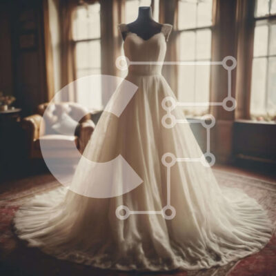 Intra Συλλεκτικό Ξύλινο Παζλ Plywood 4mm - Νυφικό που εμφανίζεται σε κενό δωμάτιο Σε Ξύλινο Κουτί - Διαστάσεις: 10x10 cm – 25 κομμάτια - Image 1