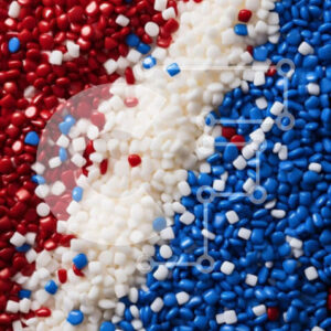 Intra Συλλεκτικό Ξύλινο Παζλ Plywood  4mm - Πολύχρωμα πλαστικά σφαιρίδια σε κόκκινο, λευκό και μπλε Σε Ξύλινο Κουτί - Διαστάσεις: 10x10 cm – 25 κομμάτια