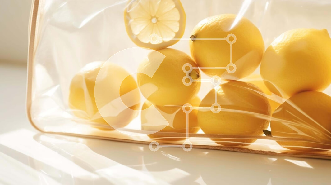 Intra Συλλεκτικό Ξύλινο Παζλ Plywood  4mm - Λεμόνια σε φέτες σε διάφανη πλαστική σακούλα Σε Ξύλινο Κουτί - Διαστάσεις: 10x10 cm – 25 κομμάτια