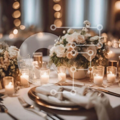 Intra Συλλεκτικό Ξύλινο Παζλ Plywood  4mm - Κομψά στρωμένη τραπεζαρία Σε Ξύλινο Κουτί - Διαστάσεις: 10x10 cm – 25 κομμάτια - Image 1