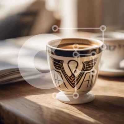 Intra Συλλεκτικό Ξύλινο Παζλ Plywood  4mm - Cozy Coffee Moment Σε Ξύλινο Κουτί - Διαστάσεις: 10x10 cm – 25 κομμάτια - Image 1