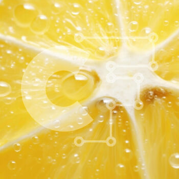 Intra Συλλεκτικό Ξύλινο Παζλ Plywood  4mm - Φρέσκια φέτα λεμονιού με σταγόνες νερού Σε Ξύλινο Κουτί - Διαστάσεις: 10x10 cm – 25 κομμάτια - Image 1