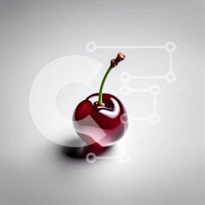 Intra Συλλεκτικό Ξύλινο Παζλ Plywood  4mm - Ενιαίο κόκκινο κεράσι σε άσπρο φόντο Σε Ξύλινο Κουτί - Διαστάσεις: 10x10 cm – 25 κομμάτια - Image 1