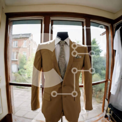 Intra Συλλεκτικό Ξύλινο Παζλ Plywood  4mm - Κομψή μαύρη στολή μανεκέν που εμφανίζεται μπροστά από ένα ανοιχτό παράθυρο Σε Ξύλινο Κουτί - Διαστάσεις: 10x10 cm – 25 κομμάτια - Image 1