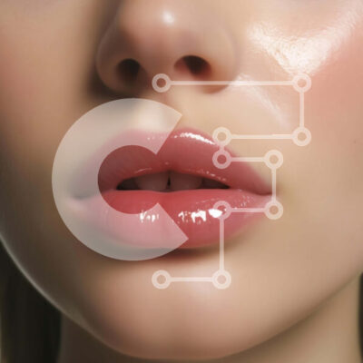 Intra Συλλεκτικό Ξύλινο Παζλ Plywood  4mm - Γυναικείο πρόσωπο με ροζ χείλη Σε Ξύλινο Κουτί - Διαστάσεις: 10x10 cm – 25 κομμάτια - Image 1