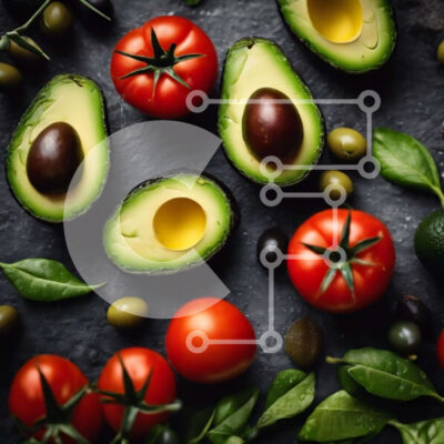 Intra Συλλεκτικό Ξύλινο Παζλ Plywood  4mm - Ποικιλία φρούτων και λαχανικών για υγιεινή διατροφή Σε Ξύλινο Κουτί - Διαστάσεις: 10x10 cm – 25 κομμάτια - Image 1