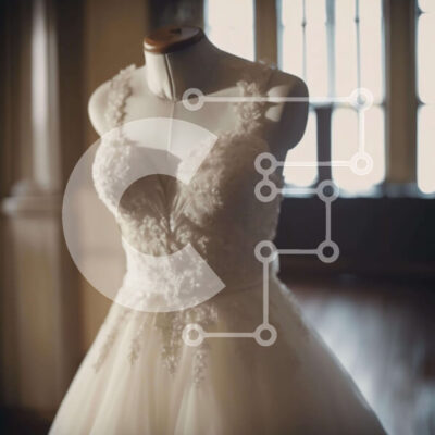 Intra Συλλεκτικό Ξύλινο Παζλ Plywood  4mm - Κομψή επίδειξη νυφικού Σε Ξύλινο Κουτί - Διαστάσεις: 10x10 cm – 25 κομμάτια - Image 1