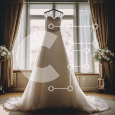 Intra Συλλεκτικό Ξύλινο Παζλ Plywood  4mm - Ρομαντικό νυφικό μπροστά από το ανοιχτό παράθυρο Σε Ξύλινο Κουτί - Διαστάσεις: 10x10 cm – 25 κομμάτια - Image 1