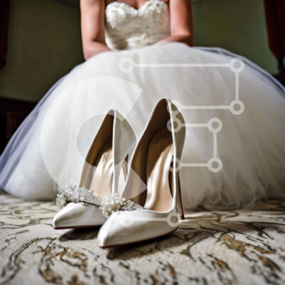 Intra Συλλεκτικό Ξύλινο Παζλ Plywood 4mm - Νύφη με νυφικό και ψηλοτάκουνα Σε Ξύλινο Κουτί - Διαστάσεις: 10x10 cm – 25 κομμάτια - Image 1