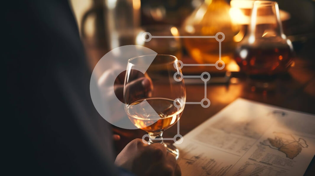 Intra Συλλεκτικό Ξύλινο Παζλ Plywood  4mm - Άτομο με άδειο ποτήρι κρασί και διάφορα αλκοολούχα ποτά Σε Ξύλινο Κουτί - Διαστάσεις: 10x10 cm – 25 κομμάτια