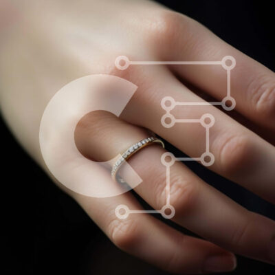 Intra Συλλεκτικό Ξύλινο Παζλ Plywood  4mm - Λευκό χρυσό δαχτυλίδι αρραβώνων σε γυναικείο χέρι Σε Ξύλινο Κουτί - Διαστάσεις: 10x10 cm – 25 κομμάτια - Image 1