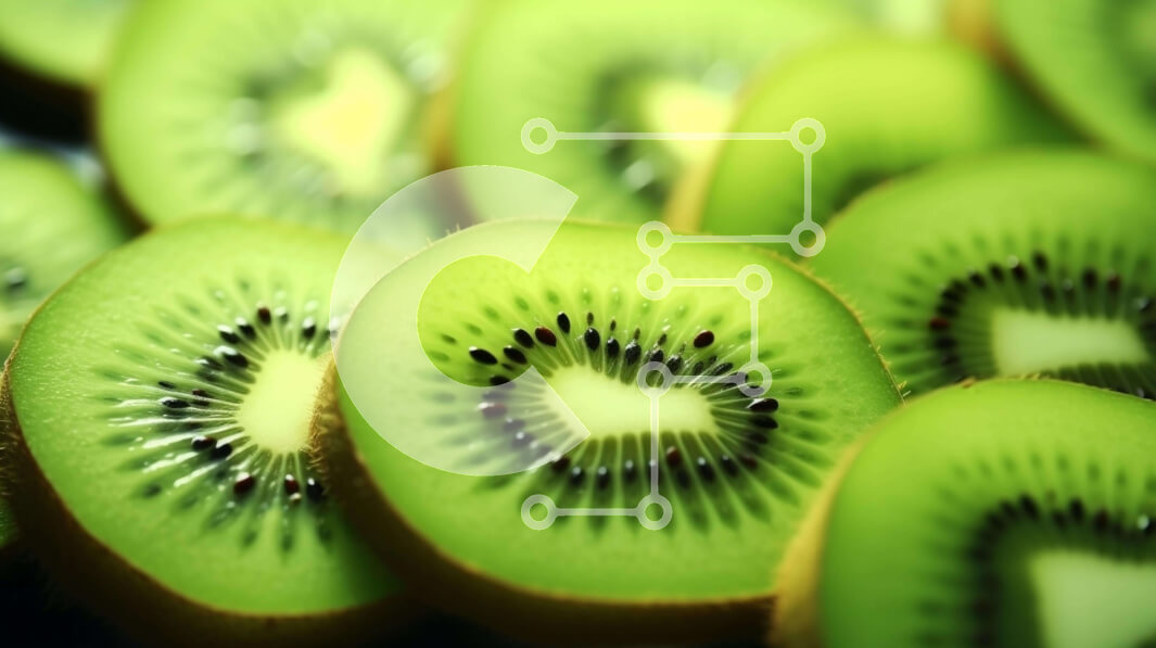 Intra Συλλεκτικό Ξύλινο Παζλ Plywood  4mm - Φέτες φρούτων ακτινιδίων σε σχήμα καρδιάς Σε Ξύλινο Κουτί - Διαστάσεις: 10x10 cm – 25 κομμάτια