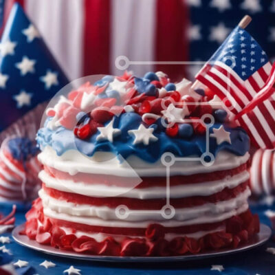 Intra Συλλεκτικό Ξύλινο Παζλ Plywood 4mm - Πατριωτική τούρτα για γιορτές και ειδικές περιστάσεις Σε Ξύλινο Κουτί - Διαστάσεις: 10x10 cm – 25 κομμάτια - Image 1